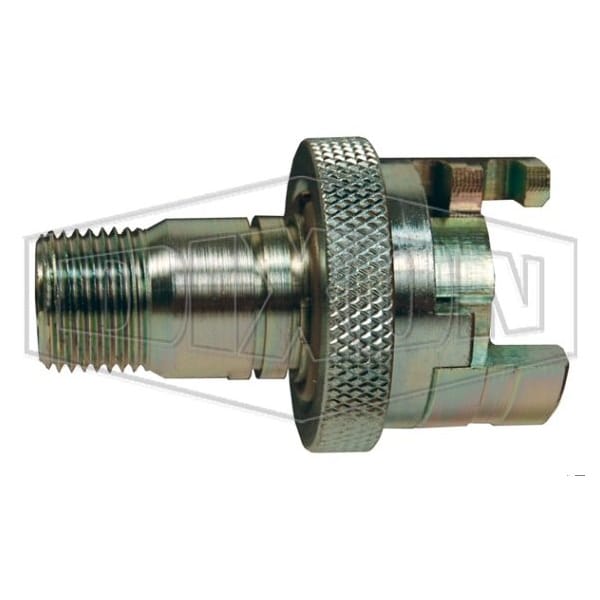 Dual-Lock P Series Thor Interchange Quick Disconnect Coupler with Knurled Flanged Sleeve, 3/8 in No